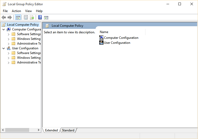 Group policy editor MMC